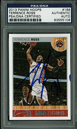 Raptors Terrence Ross Authentic Signed Card 2013 Panini #166 PSA/DNA Slabbed