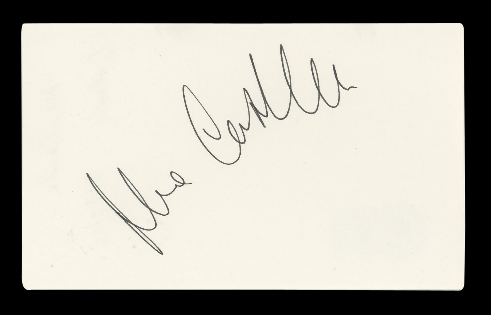 Max Casella Tulsa King Authentic Signed 3x5 Index Card Autographed BAS #AD70241