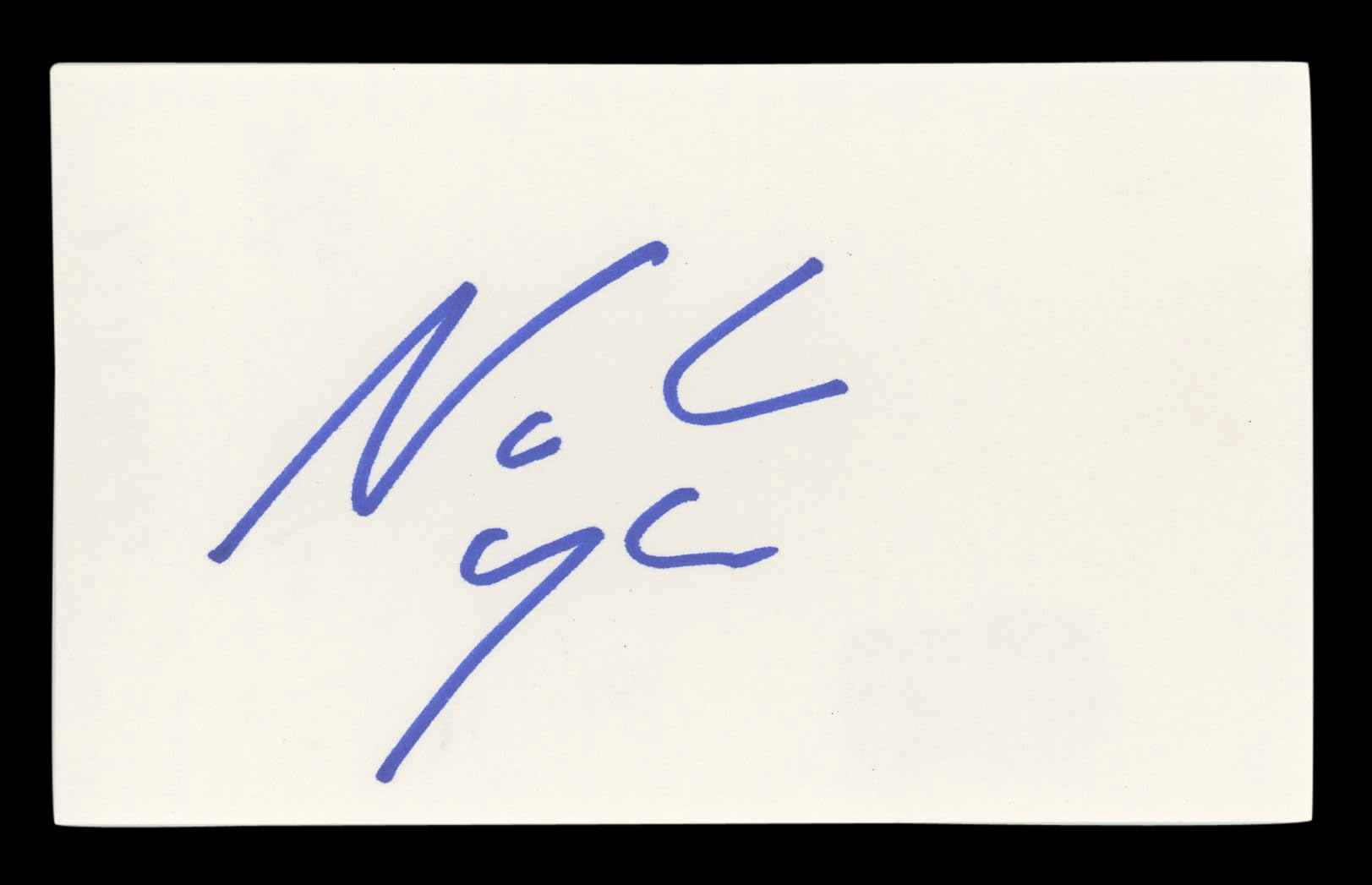 Noah Wyle ER Authentic Signed 3x5 Index Card Autographed BAS #BL96405
