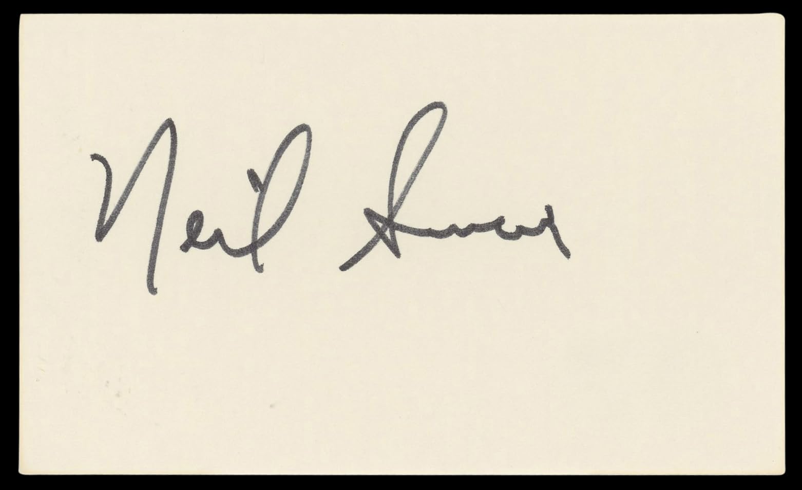 Neil Simon Barefoot in the Park Authentic Signed 3x5 Index Card BAS #BL98573