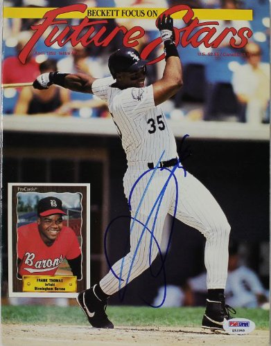 White Sox Frank Thomas Authentic Signed 1992 Beckett Magazine PSA/DNA #Q12345