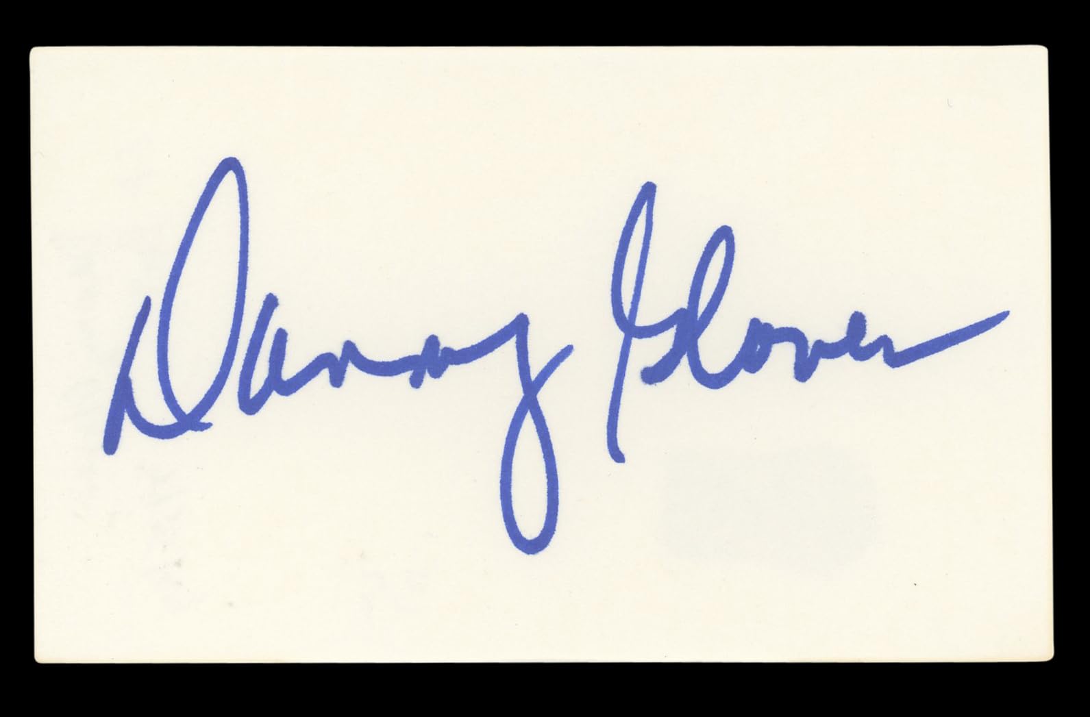 Danny Glover Lethal Weapon Signed 3x5 Index Card Autographed BAS #BL96620