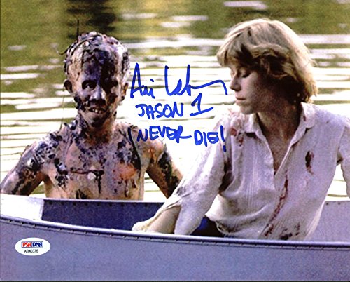 Ari Lehman "Jason 1 I Never Die" Signed Friday The 13th 8X10 Photo PSA/BAS 14