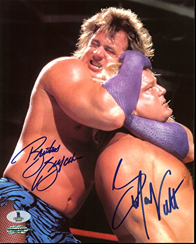 Greg Valentine & Brutus Beefcake WWE Wrestling Signed 8X10 Photo BAS #B04445
