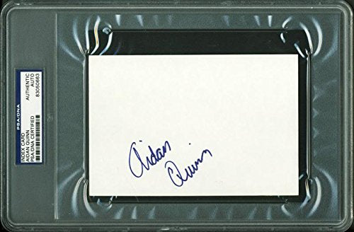 Aidan Quinn Authentic Signed 4X6 Index Card Autographed PSA/DNA Slabbed