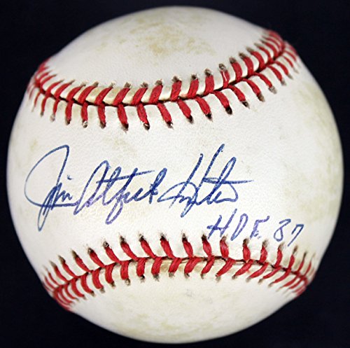 Athletics Jim "Catfish" Hunter "HOF 87" Signed OAL Baseball PSA/DNA #W58821
