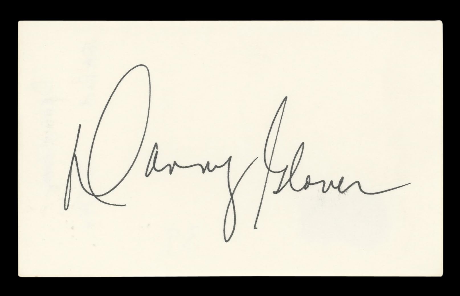 Danny Glover Lethal Weapon Authentic Signed 3x5 Index Card BAS #BL96631