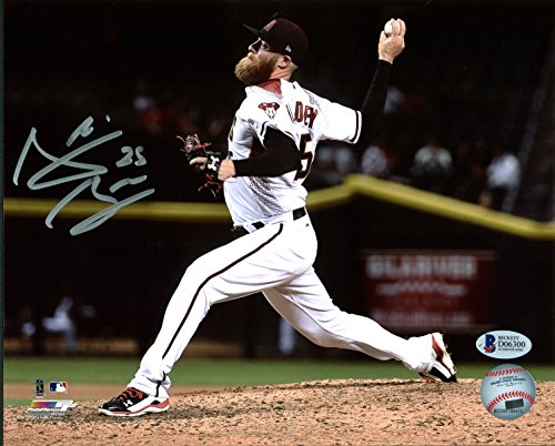 D-Backs Archie Bradley Authentic Signed 8x10 Photo Horizontal White Jersey BAS