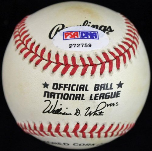 Dodgers Rex Barney Signed Authentic OML Baseball PSA/DNA #P72759