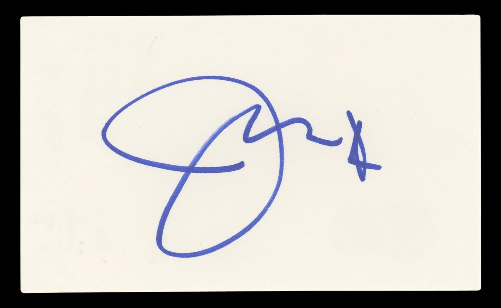 Jeri Ryan Star Trek Voyager Authentic Signed 3x5 Index Card BAS #BL96713