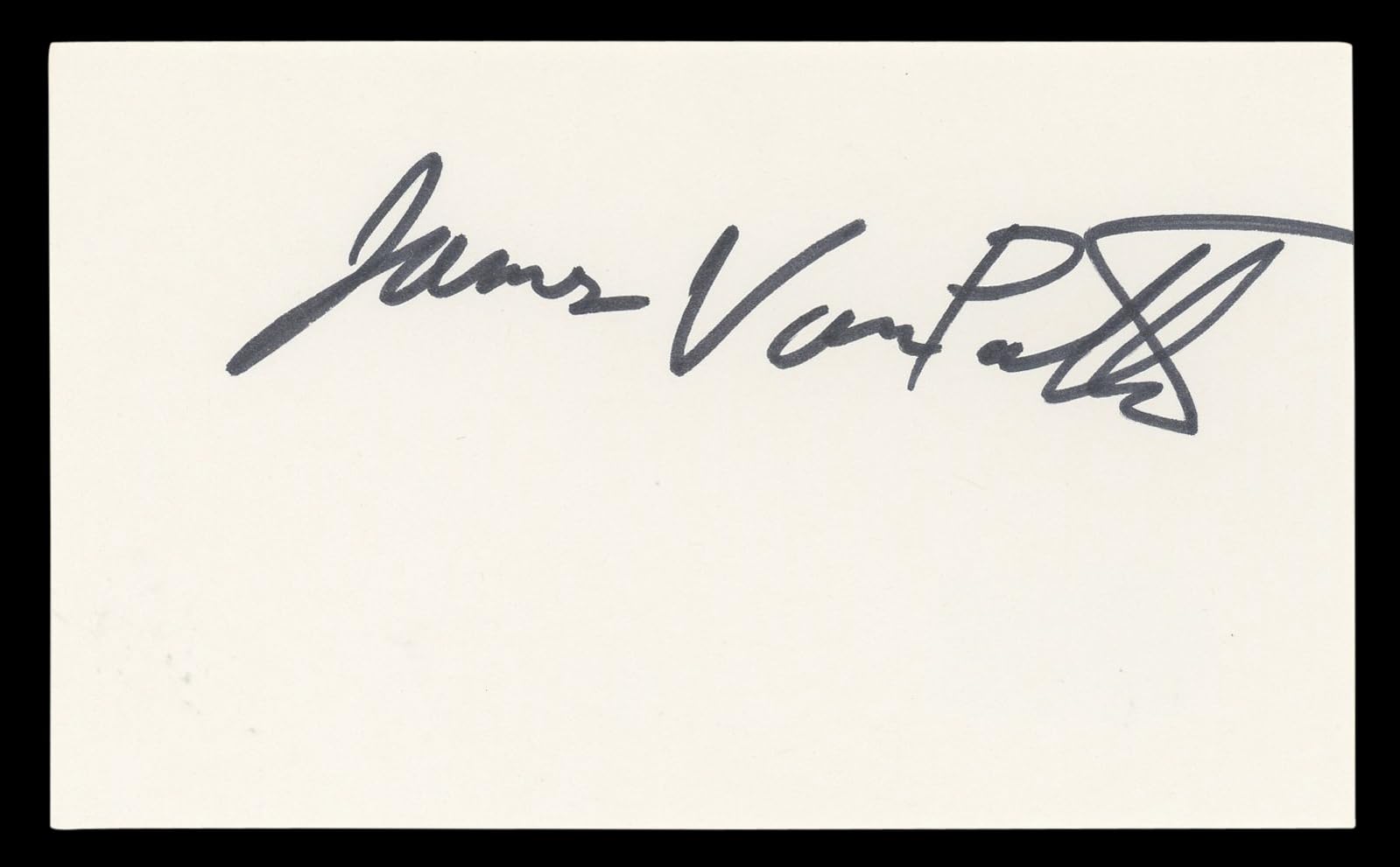 James Van Patten Saw IV Authentic Signed 3x5 Index Card Autographed BAS #BL96835