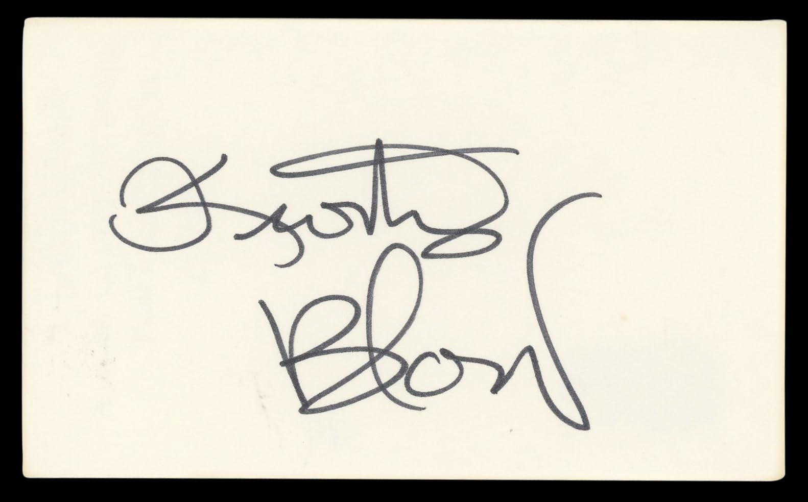 Kurtis Blow Musician Authentic Signed 3x5 Index Card Autographed BAS #BL96387
