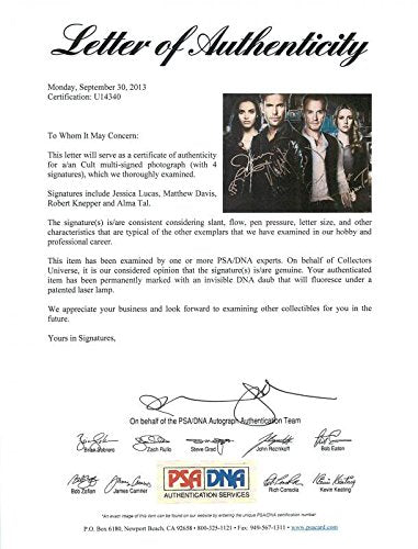 Cult Cast (4) Lucas, Davis, Knepper & Tal Signed 11X14 Photo PSA/DNA #U14340