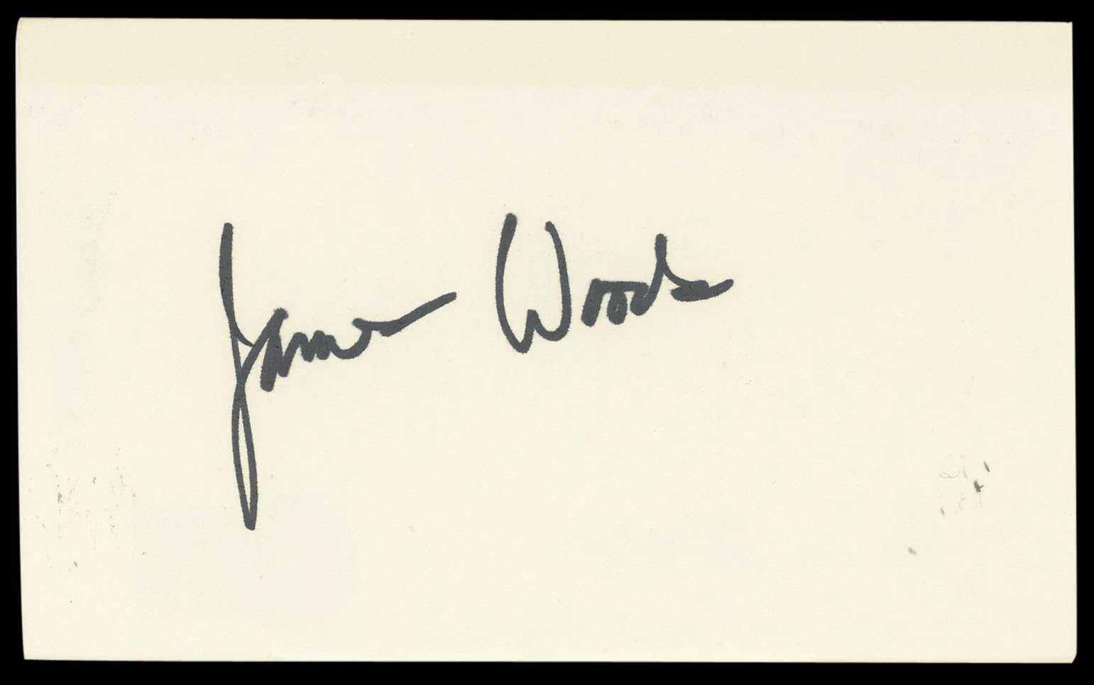 James Woods John Carpenters' Vampires Signed 3x5 Index Card BAS #BN89410