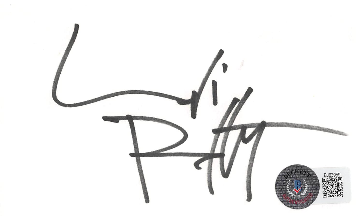Lori Petty Point Break Authentic Signed 3x5 Index Card Autographed BAS #BJ63959