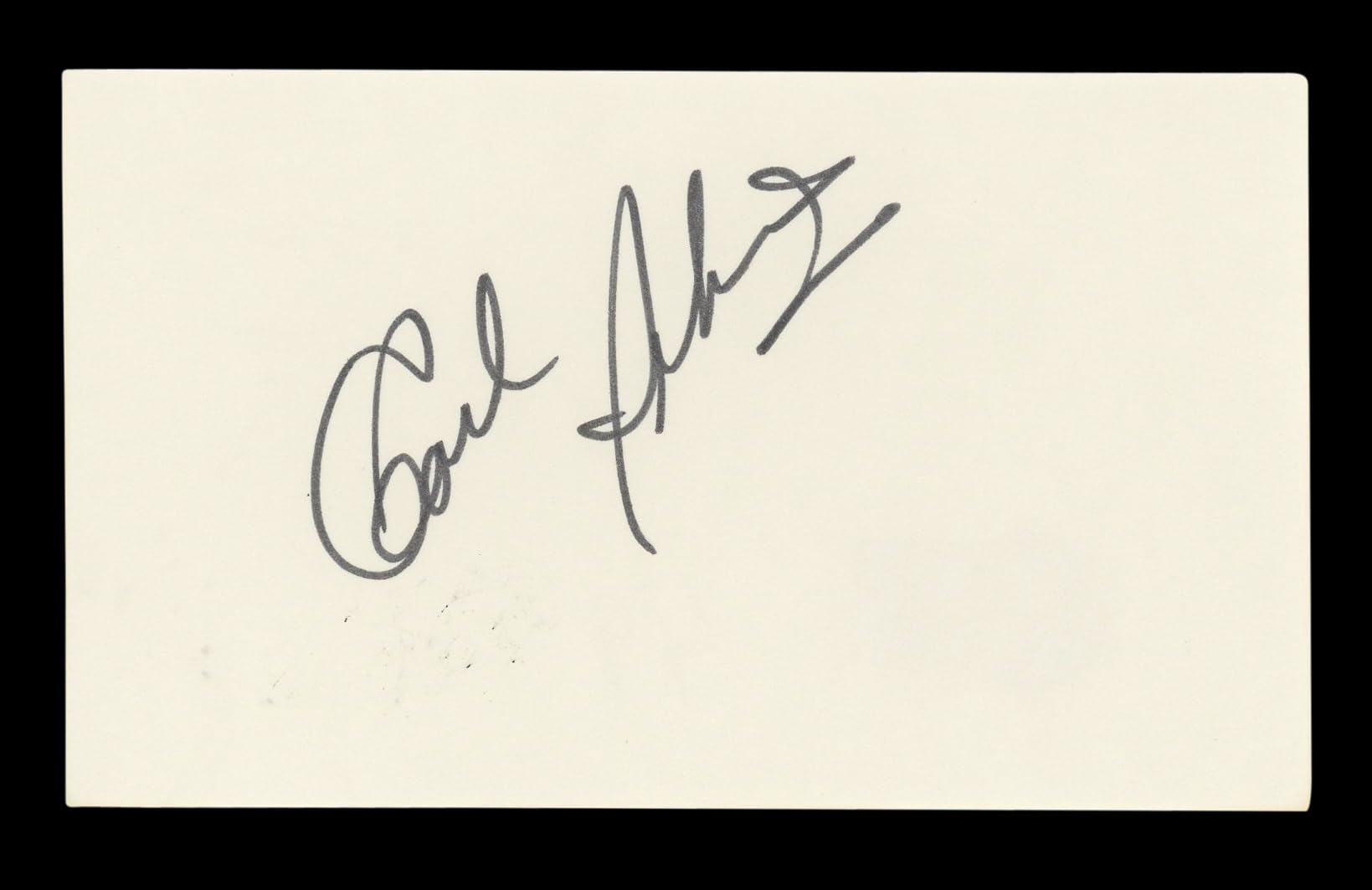 Carl Perkins Musician Authentic Signed 3x5 Index Card Autographed BAS #BL96717