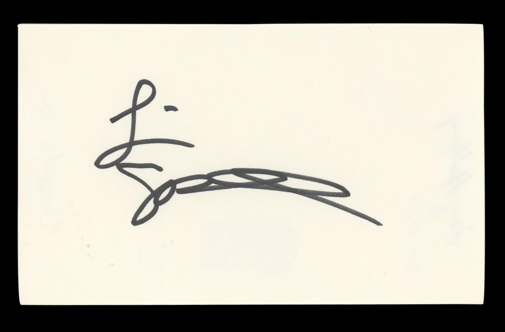 Tori Spelling Beverly Hills 90210 Authentic Signed 3x5 Index Card BAS #BL96670
