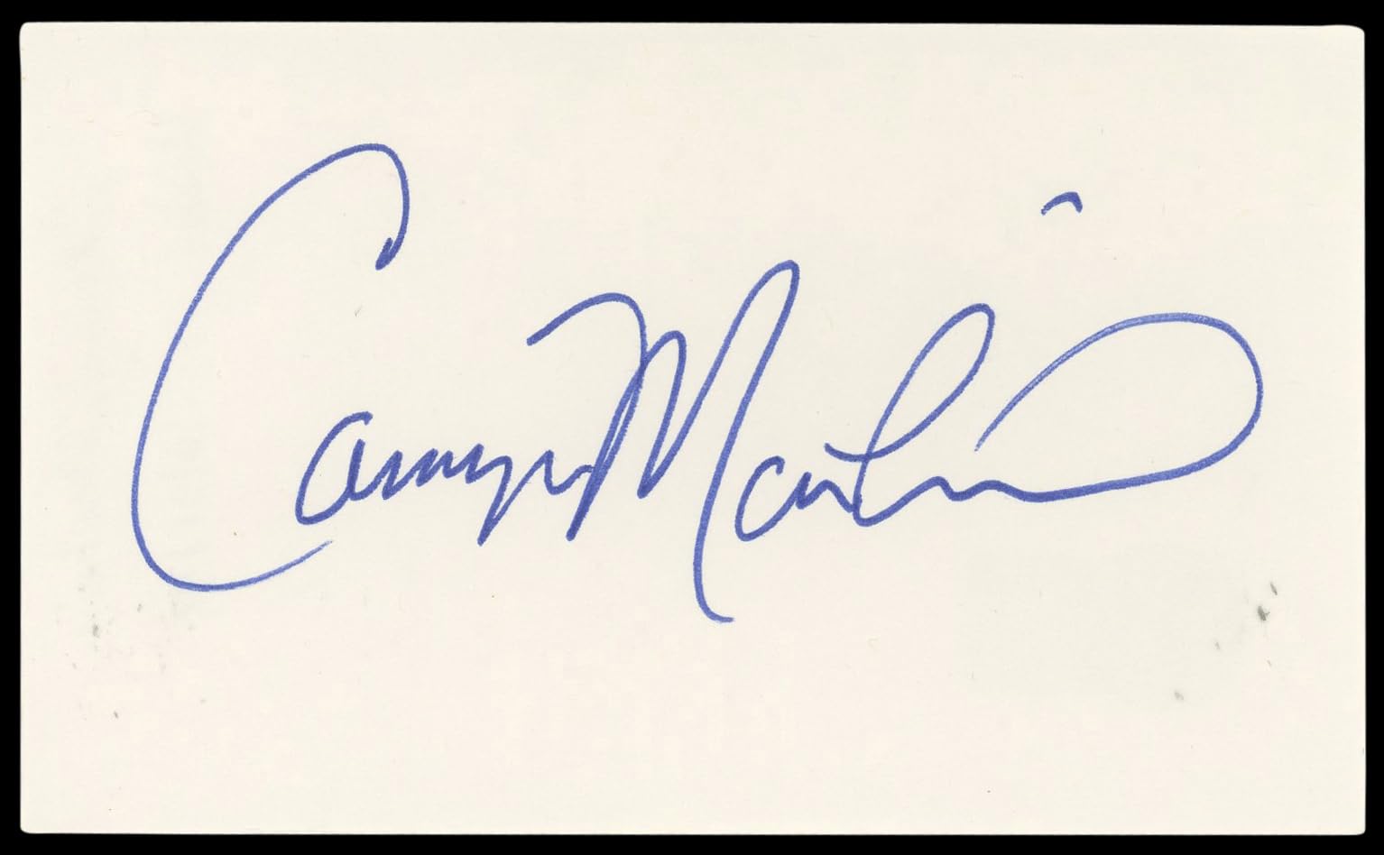 Camryn Manheim The Practice Authentic Signed 3x5 Index Card BAS #BN89167