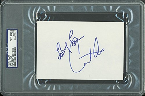 Carol Alt Authentic Signed 4x6 Index Card Autographed PSA/DNA Slabbed 2