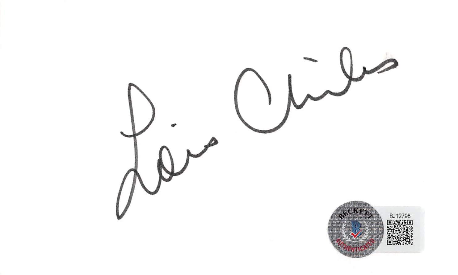 Lois Chiles Moonraker Authentic Signed 3x5 Index Card Autographed BAS #BJ12798