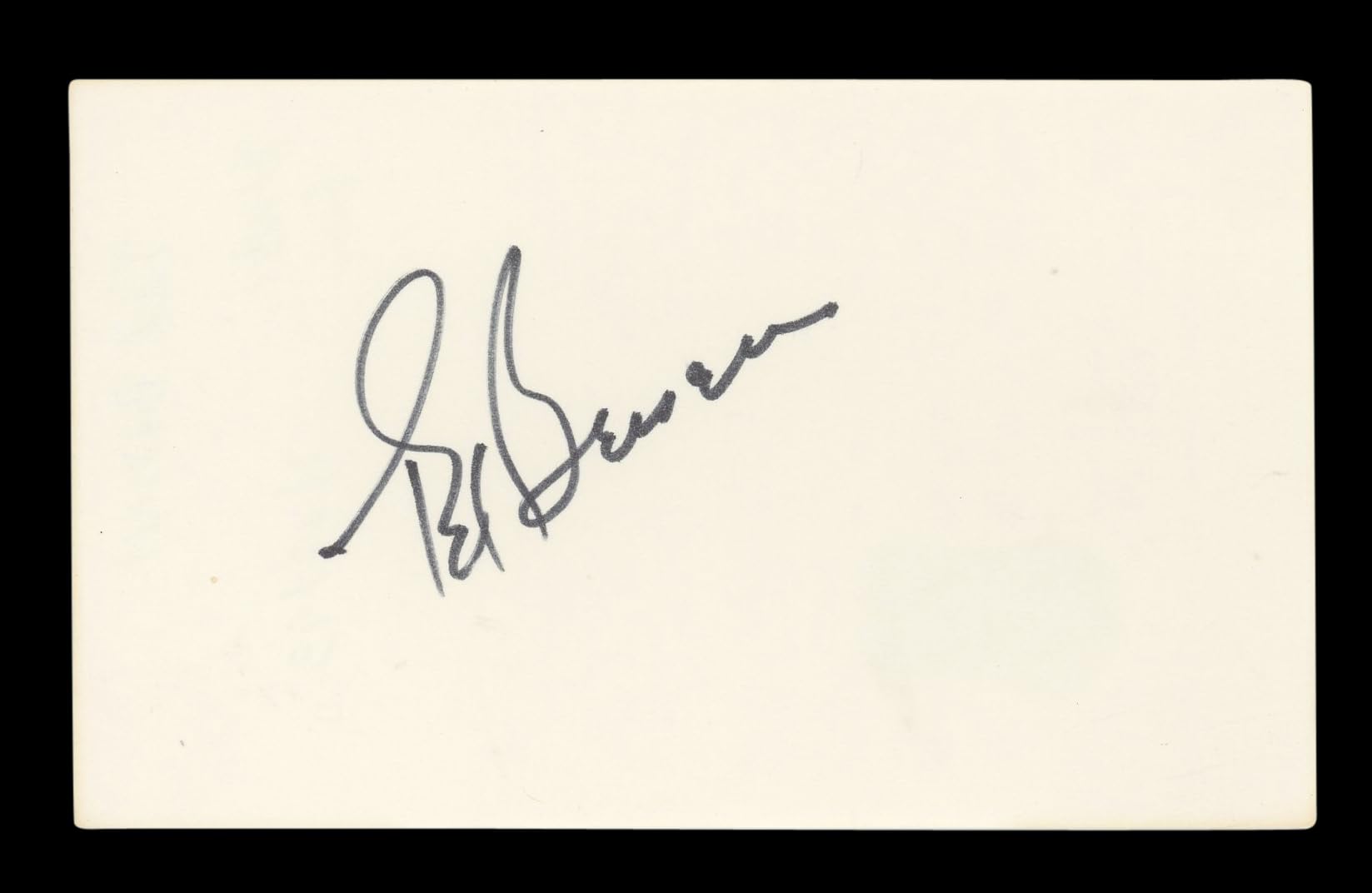 Ted Bessell That Girl Authentic Signed 3x5 Index Card Autographed BAS #AD70329