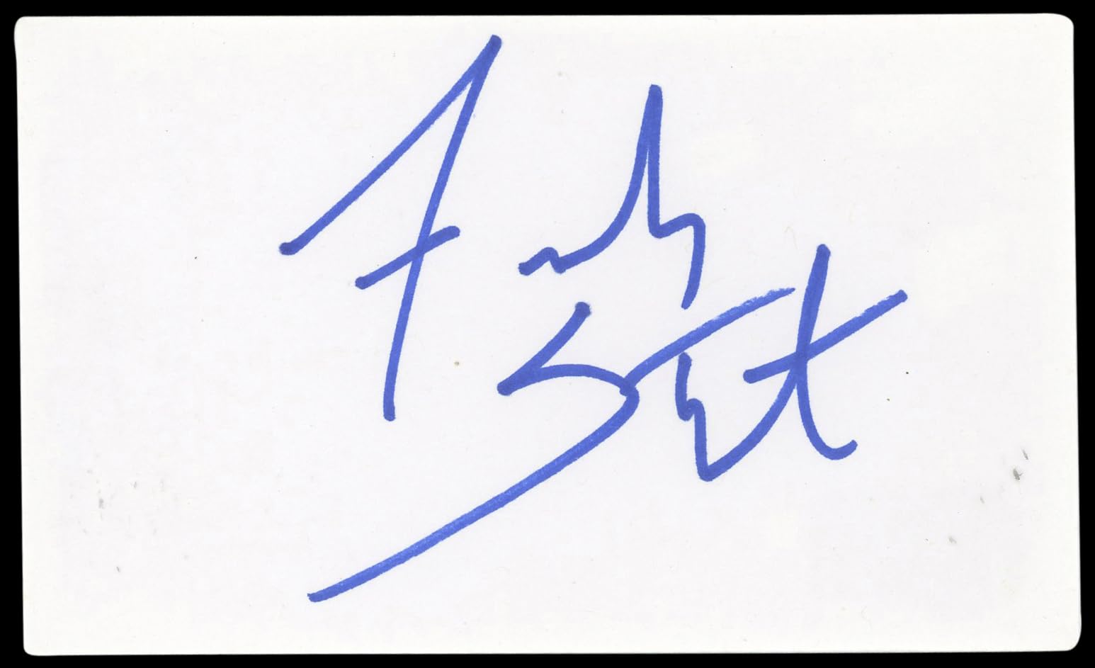 French Stewart 3rd Rock From The Sun Signed 3x5 Index Card BAS #BN89110
