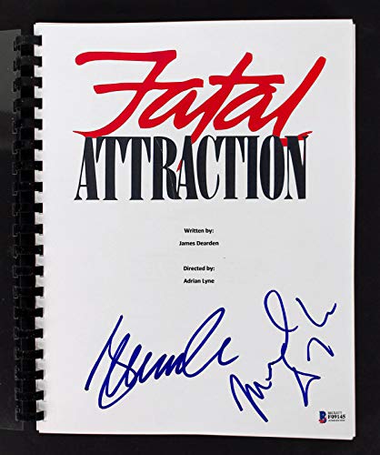 Michael Douglas & Glenn Close Signed Fatal Attraction Movie Script BAS #F09145
