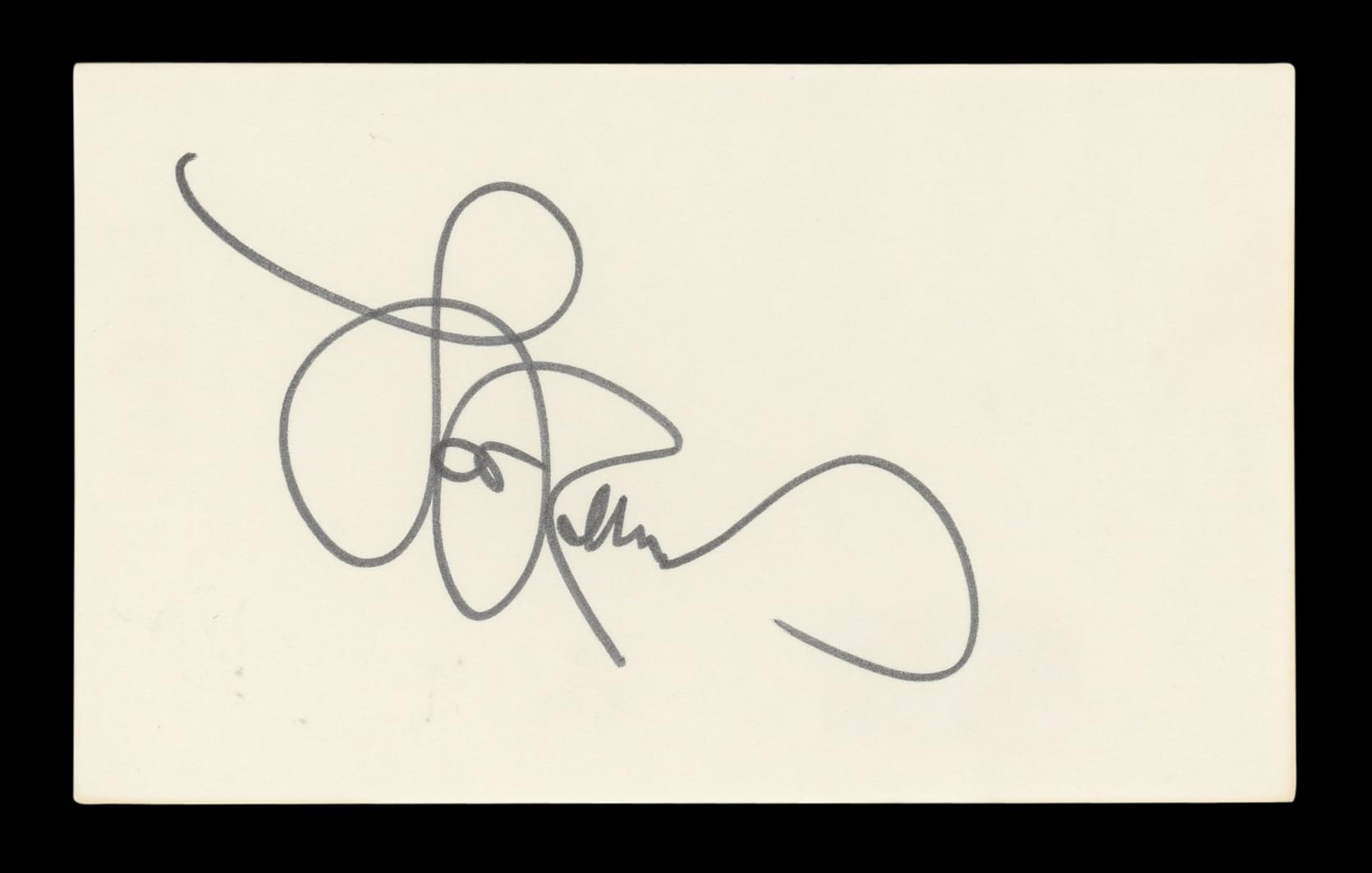 Lou Rawls Musician Authentic Signed 3x5 Index Card Autographed BAS #BL96715