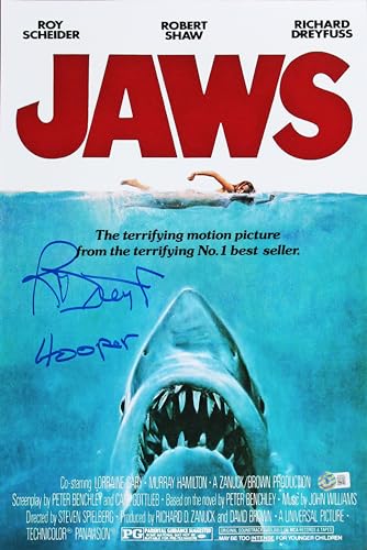 Richard Dryfuss Jaws Hooper Authentic Signed 12x18 Photo BAS #BK88659