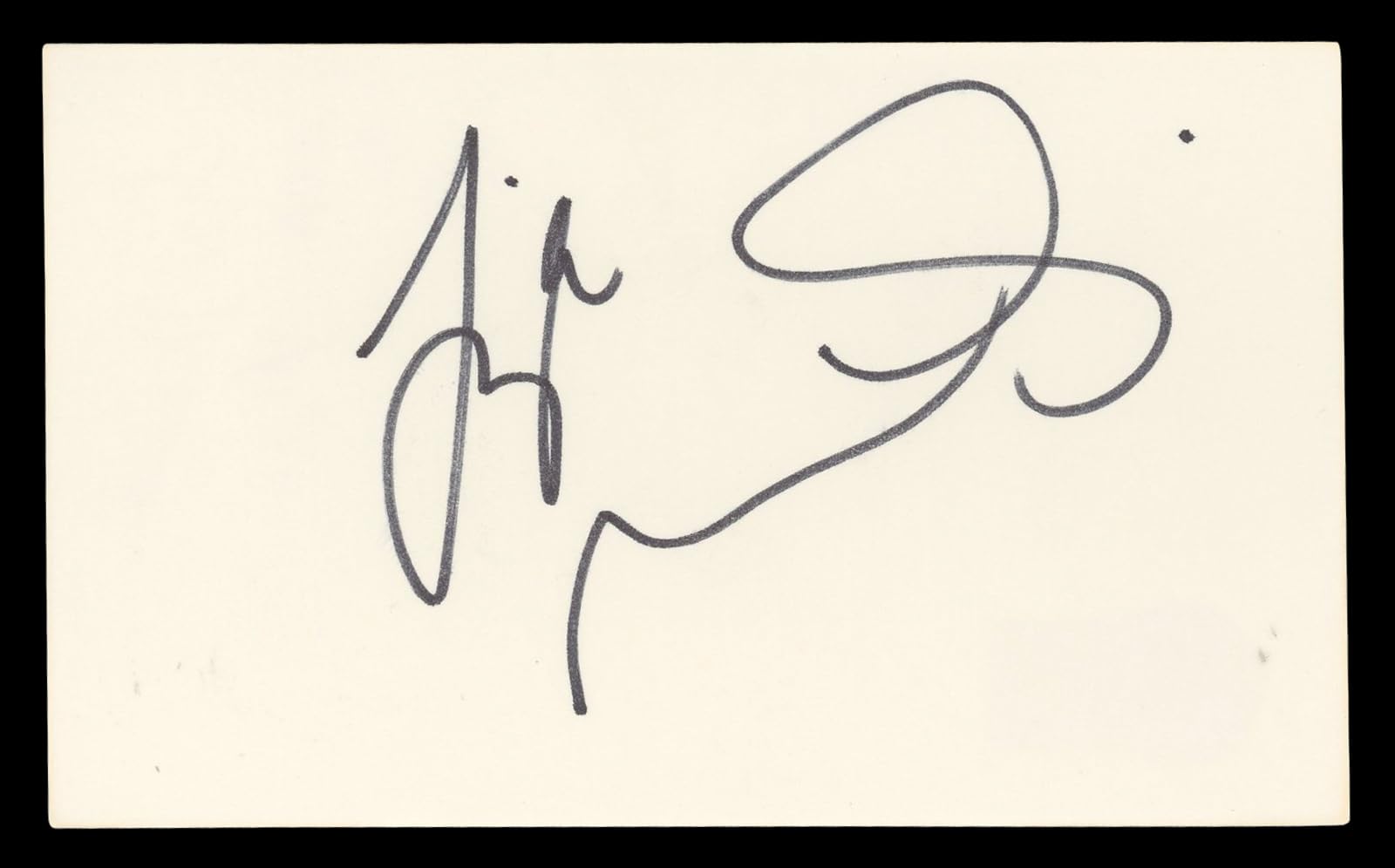 Liza Minnelli Cabaret Authentic Signed 3x5 Index Card Autographed BAS #BN06413