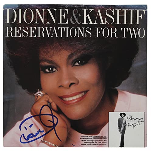 Dionne Warwick Signed Reservations for Two 45 RPM Album Cover BAS #BG79113