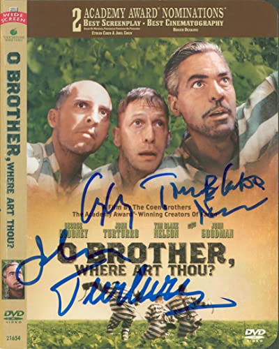 George Clooney, John Turturro & Tim Blake Nelson Signed DVD Cover BAS #AB77863