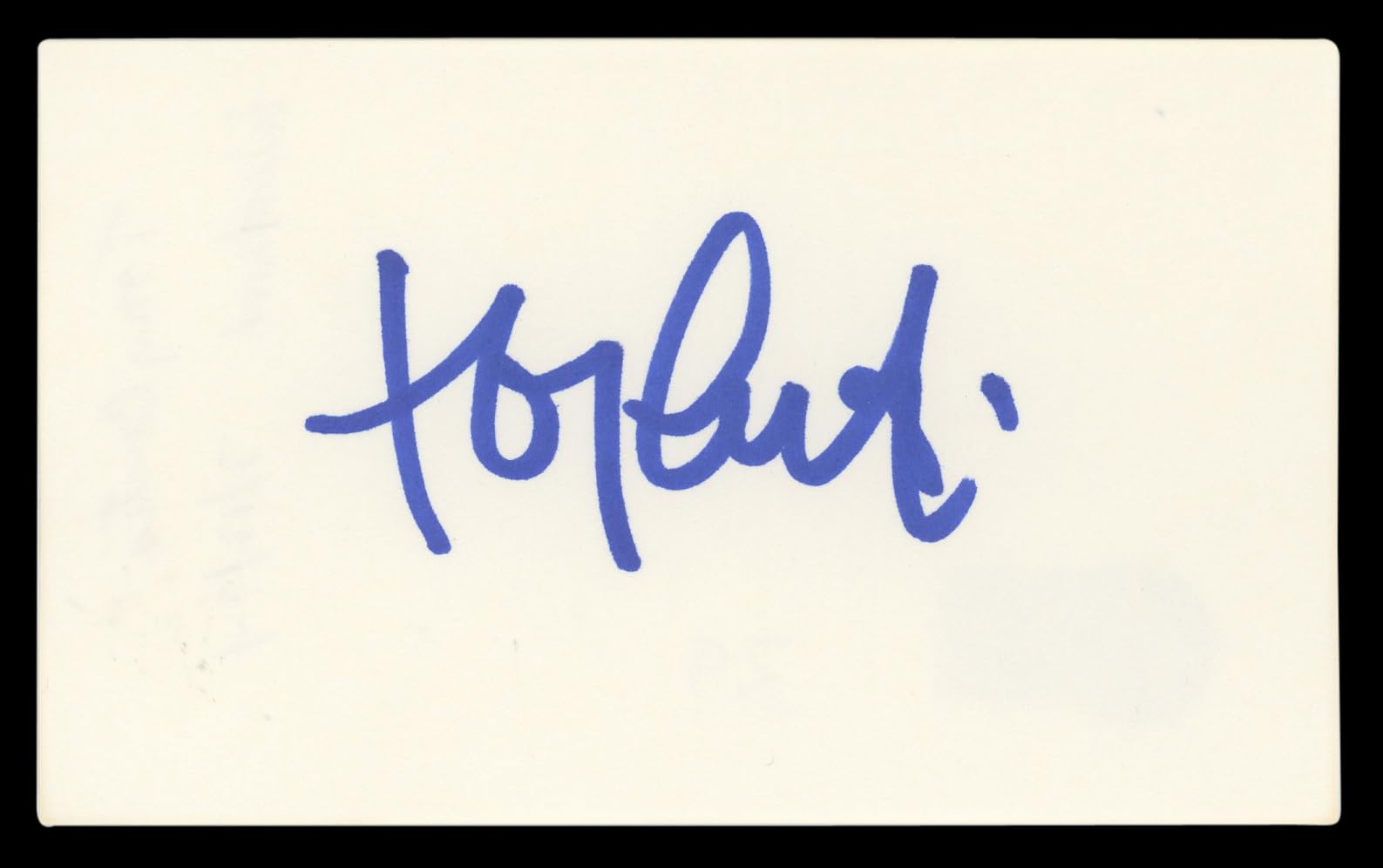 Tony Curtis Some Like It Hot Authentic Signed 3x5 Index Card BAS #BL98536