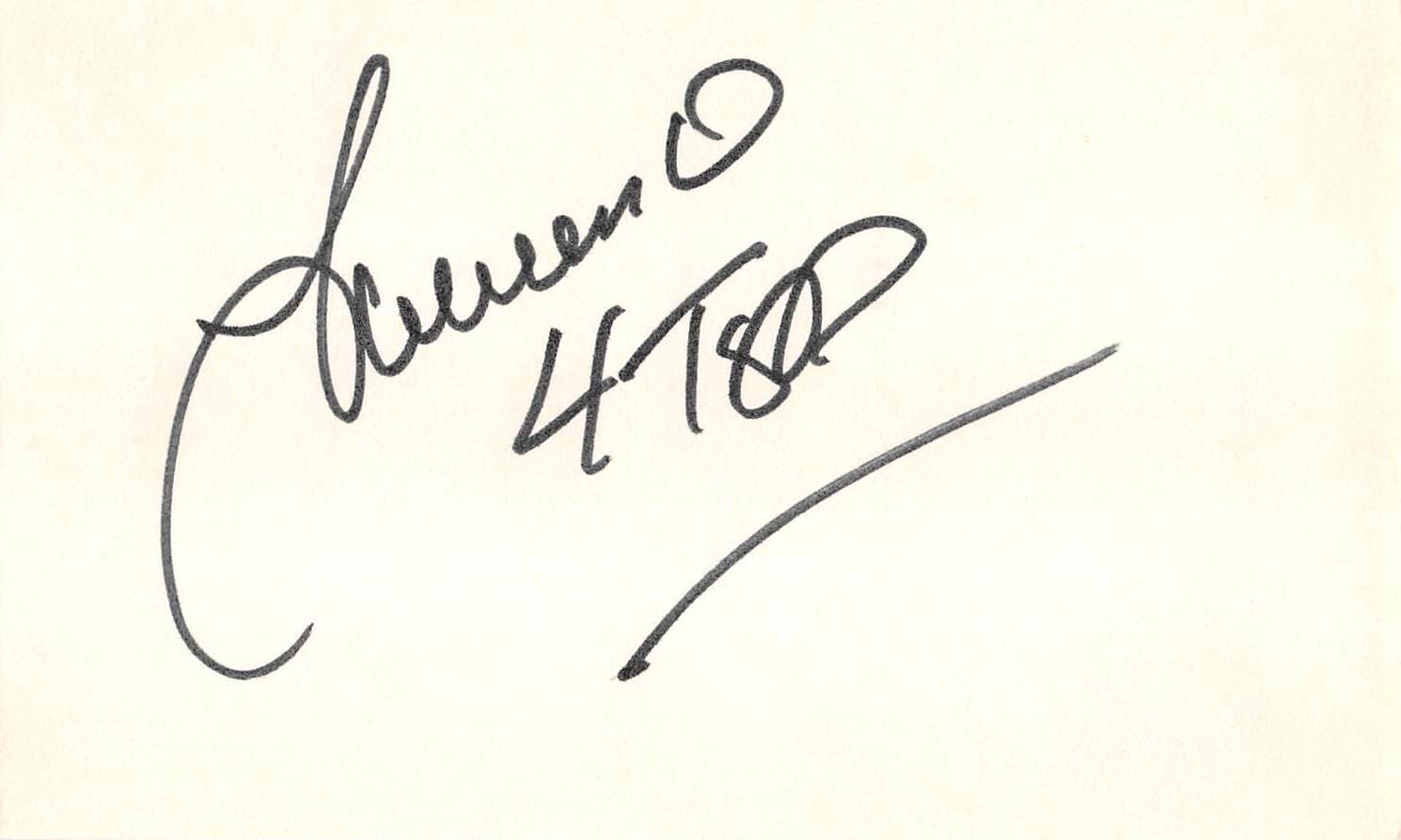 Lawrence Payton Four Tops Authentic Signed 3x5 Index Card BAS #BL96216