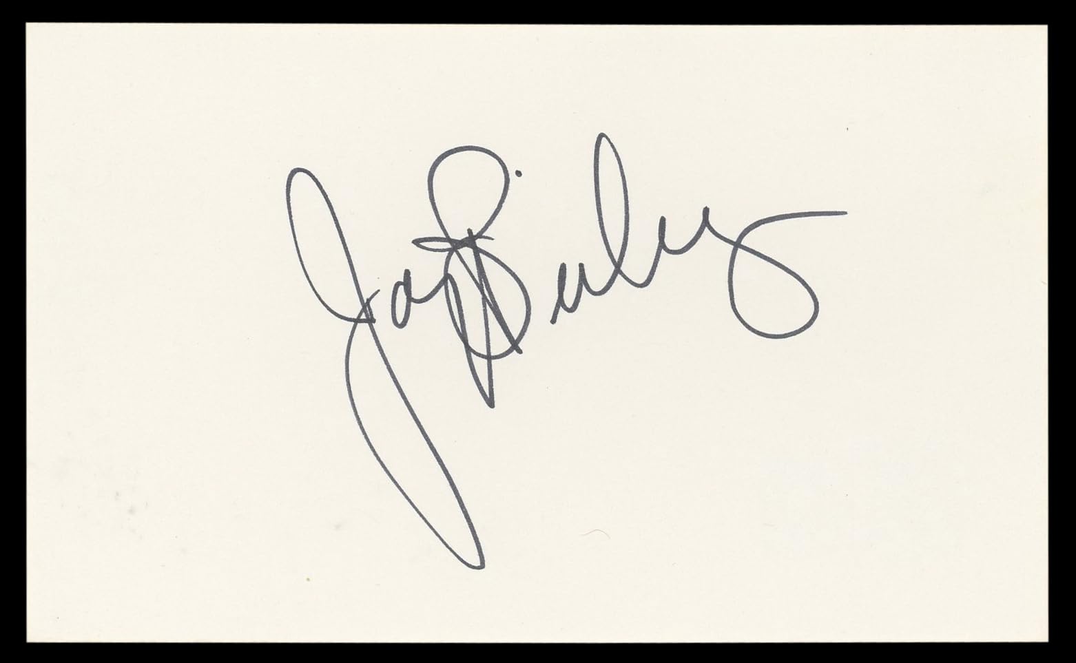 Joey Bishop Ocean's 11 Authentic Signed 3x5 Index Card Autographed BAS #BL98635