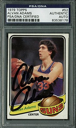 Suns Alvan Adams Authentic Signed Card 1979 Topps #52 PSA/DNA Slabbed #83538178