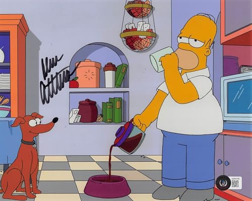 Dan Castellaneta The Simpsons Authentic Signed 8x10 Horizontal Coffee Photo BAS