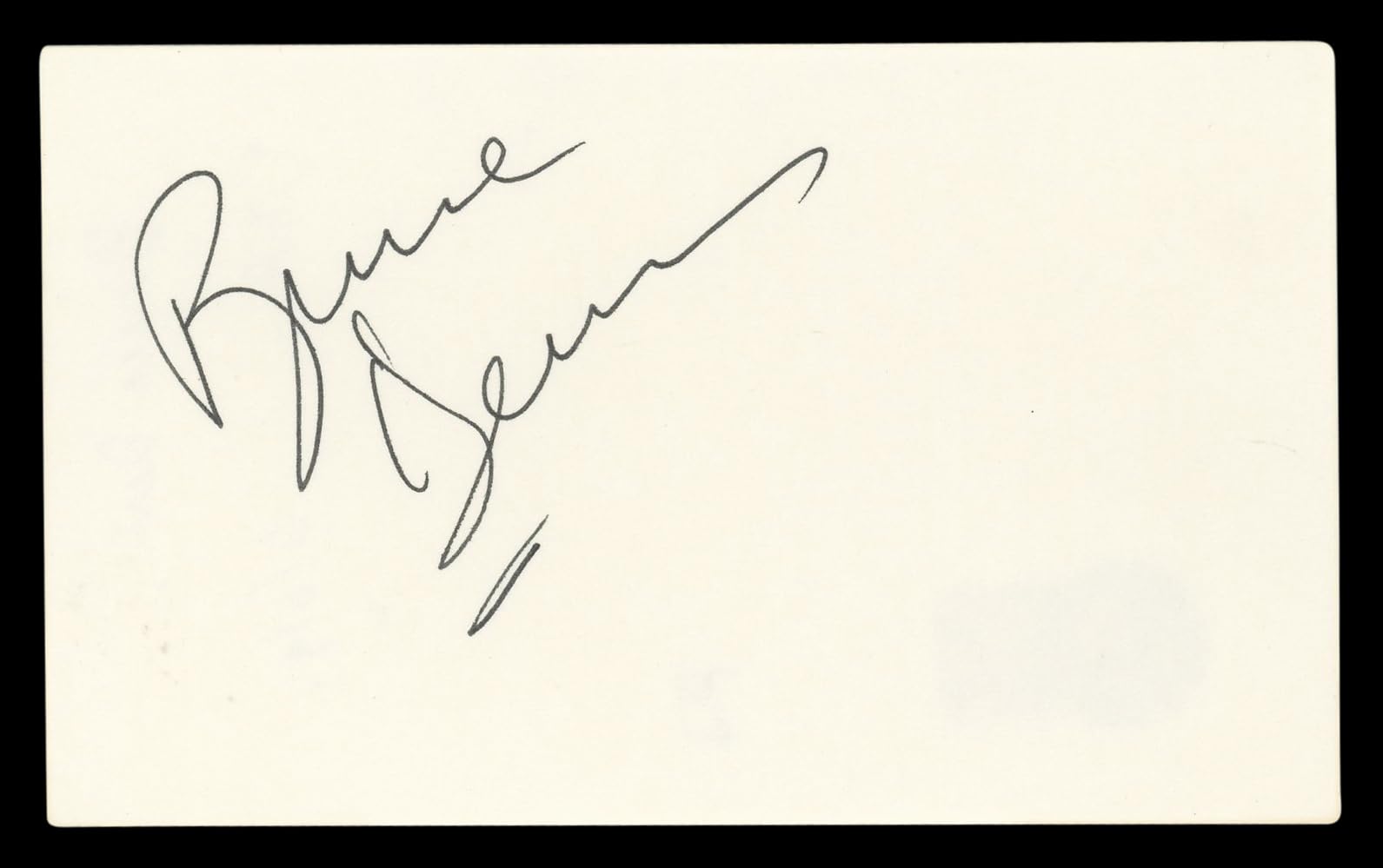 Bruce Dern The Hateful Eight Authentic Signed 3x5 Index Card BAS #BL96821