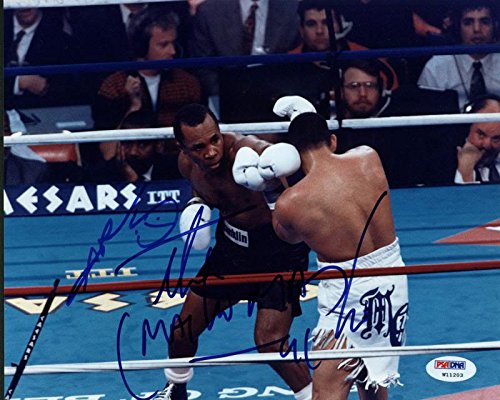Sugar Ray Leonard & Hector Macho Camacho Signed Authentic 8X10 Photo PSA #W11203
