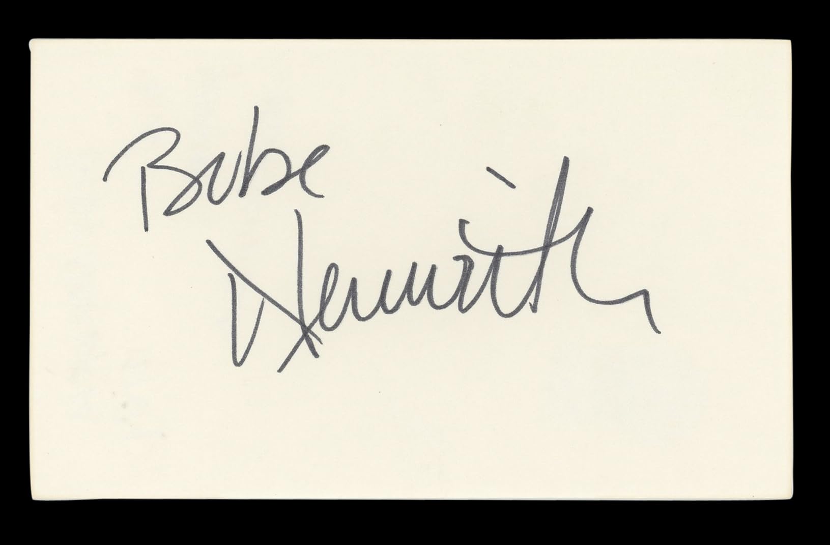 Bebe Neuwirth Cheers Authentic Signed 3x5 Index Card Autographed BAS #BL96940