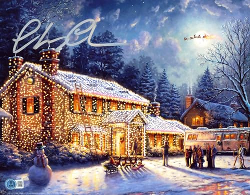 Chevy Chase Christmas Vacation Authentic Signed 11x14 Photo BAS #1W386093