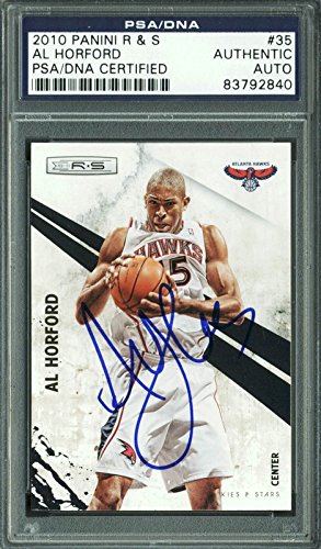 Hawks Al Horford Authentic Signed Card 2010 Panini R&S #35 PSA/DNA Slabbed
