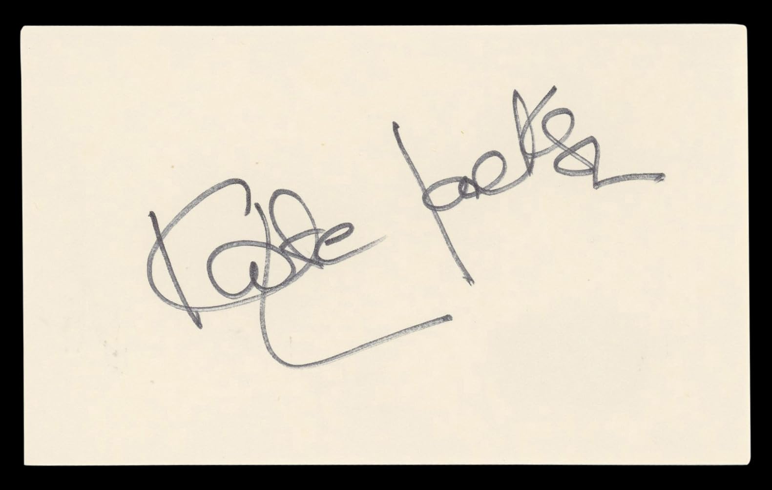 Kate Jackson Charlie's Angels Authentic Signed 3x5 Index Card BAS #BL96908