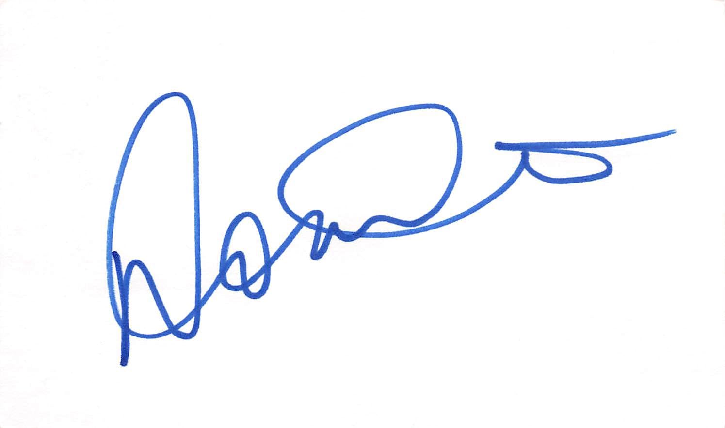 Donna D'Errico Baywatch Authentic Signed 3x5 Index Card Autographed BAS #BL96301