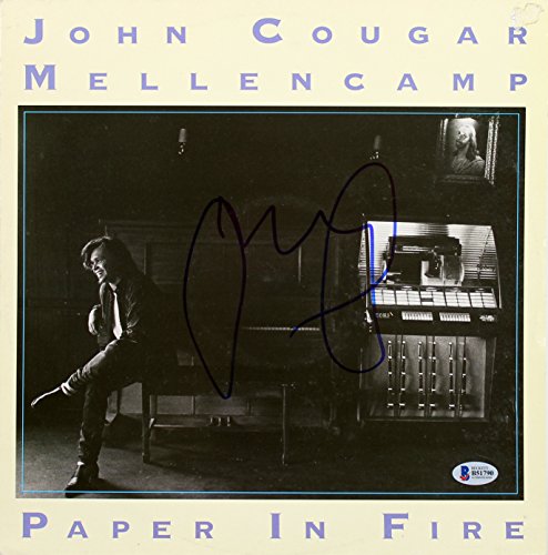 John Mellencamp Authentic Signed Paper In Fire Album Flat BAS #B51790