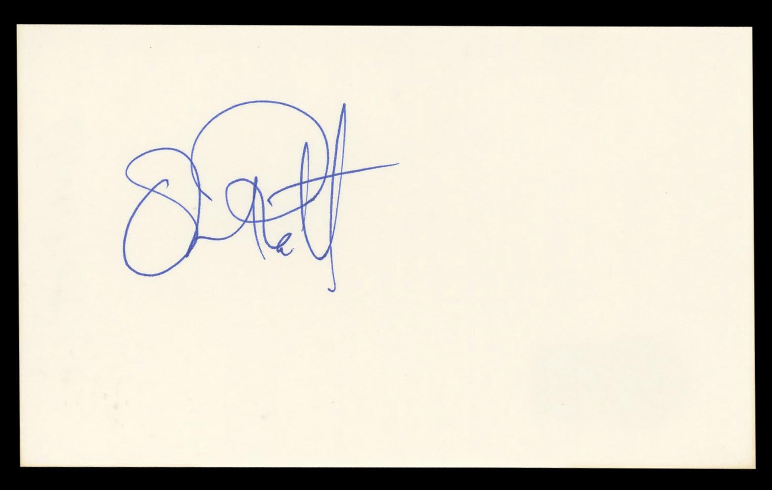 Oliver Platt The Three Musketeers Authentic Signed 3x5 Index Card BAS #BL98859