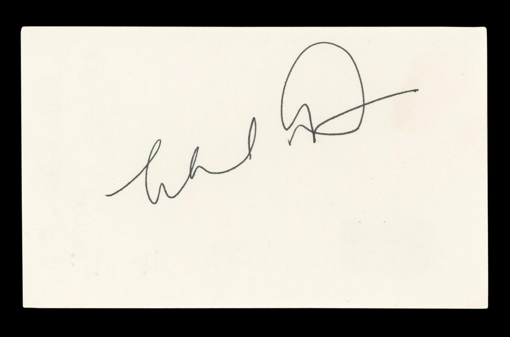 Michael Dorn Star Trek Authentic Signed 3x5 Index Card Autographed BAS #BL96701