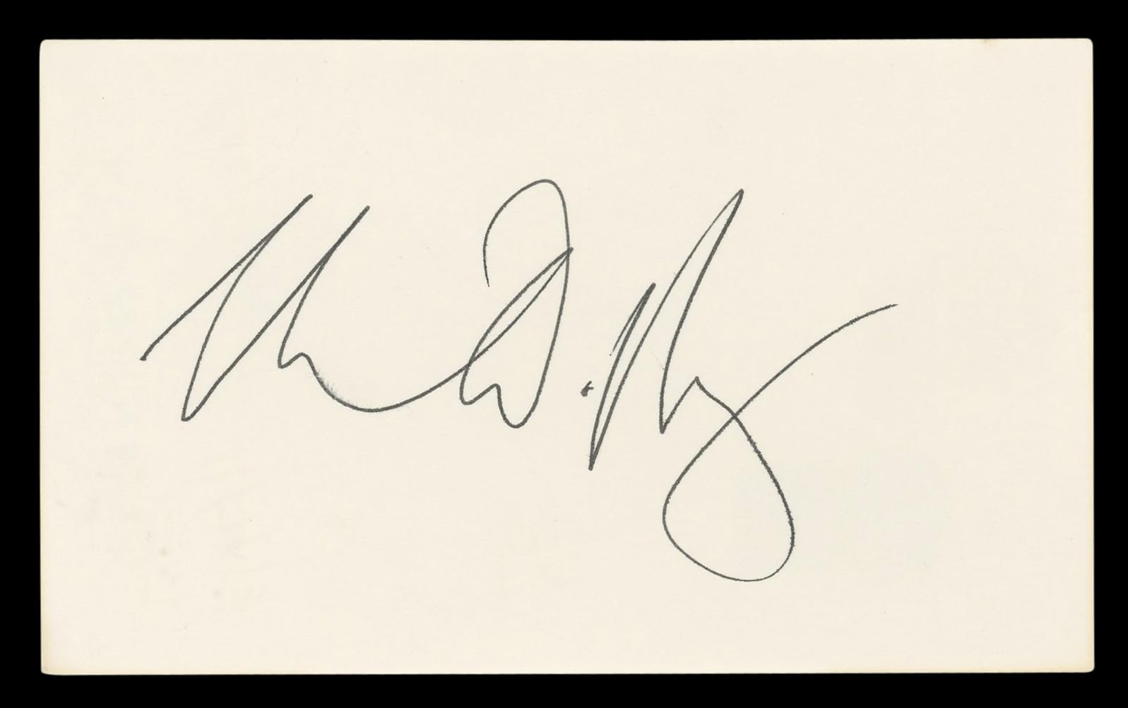 Rebecca De Mornay Risky Business Authentic Signed 3x5 Index Card BAS #BL96829