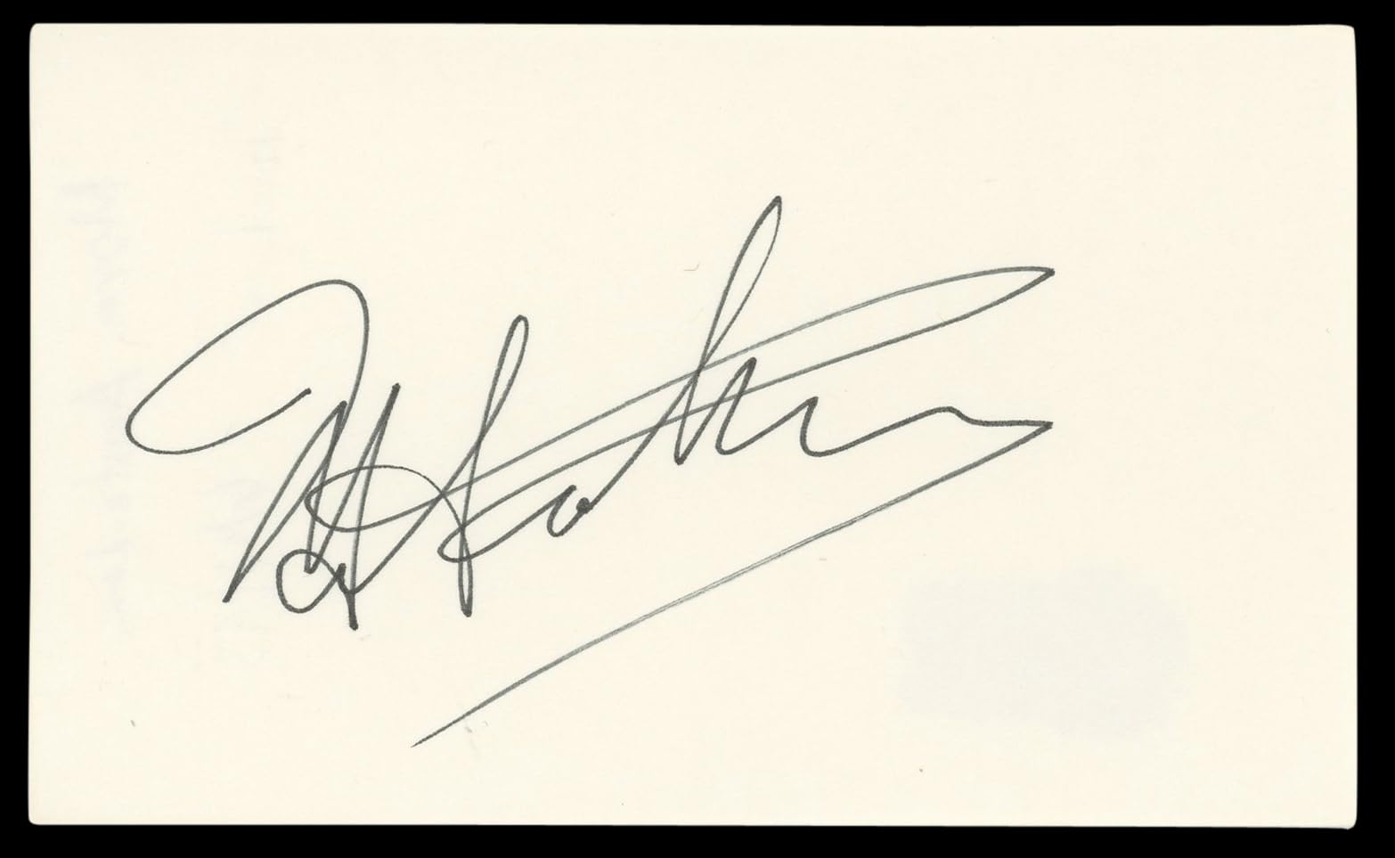 Morey Amsterdam Dick Van Dyke Show Signed 3x5 Index Card BAS #AD70390