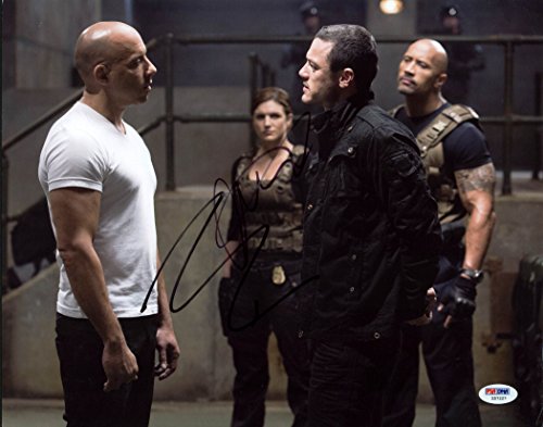 Vin Diesel & Luke Evans Fast & Furious 6 Signed 11X14 Photo PSA/DNA #Z57227